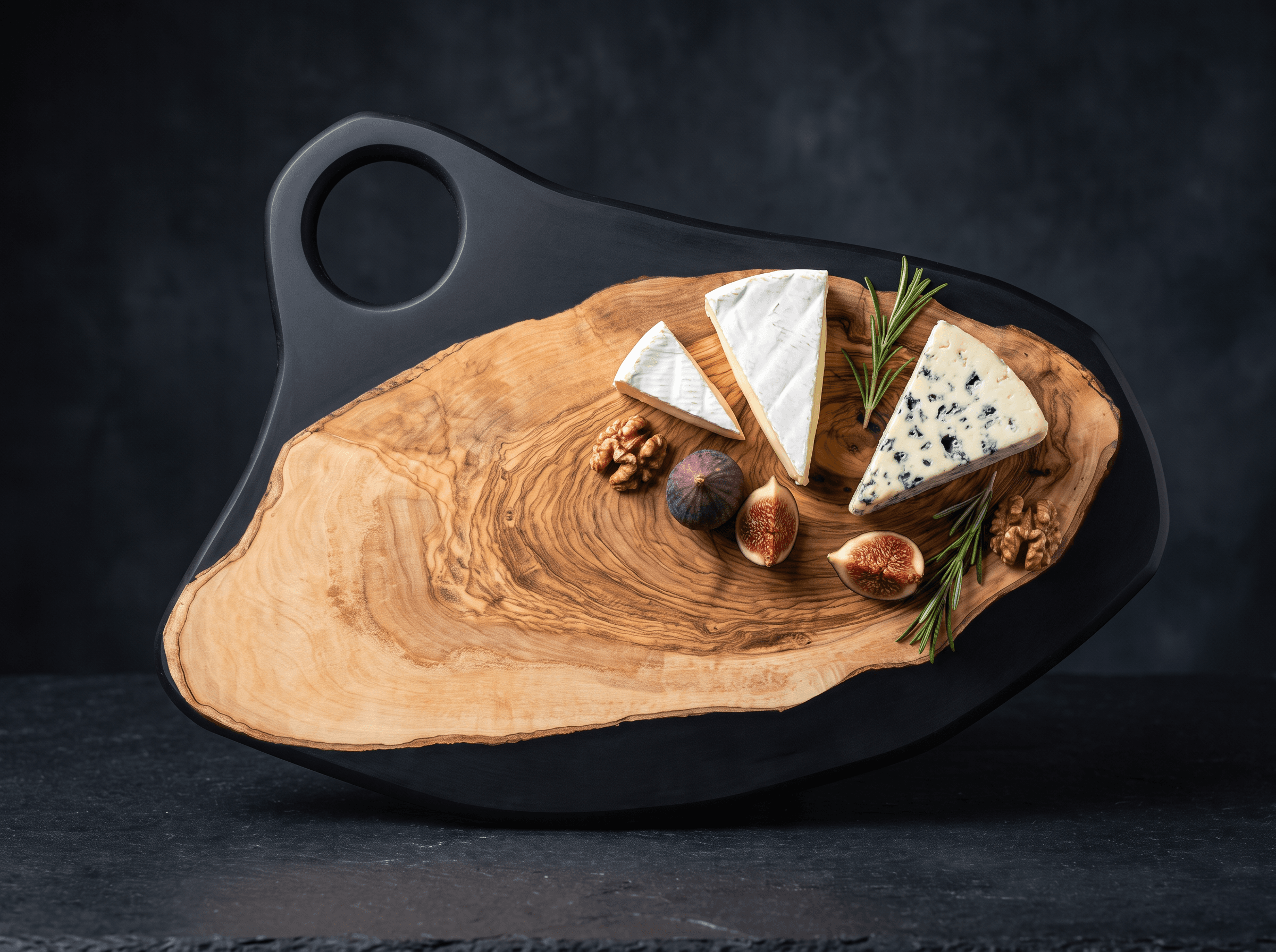 Black Epoxy Charcuterie Board